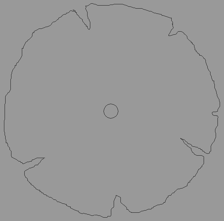 Bloque Autocad Vista de Árbol en Planta